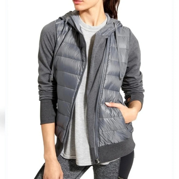 Athleta Down To Town Sweatshirt Jacket - Picture 3 of 13